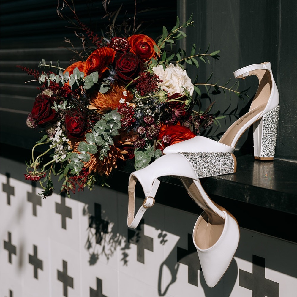 Custom Bedazzled Wedding Shoes (made to order)
